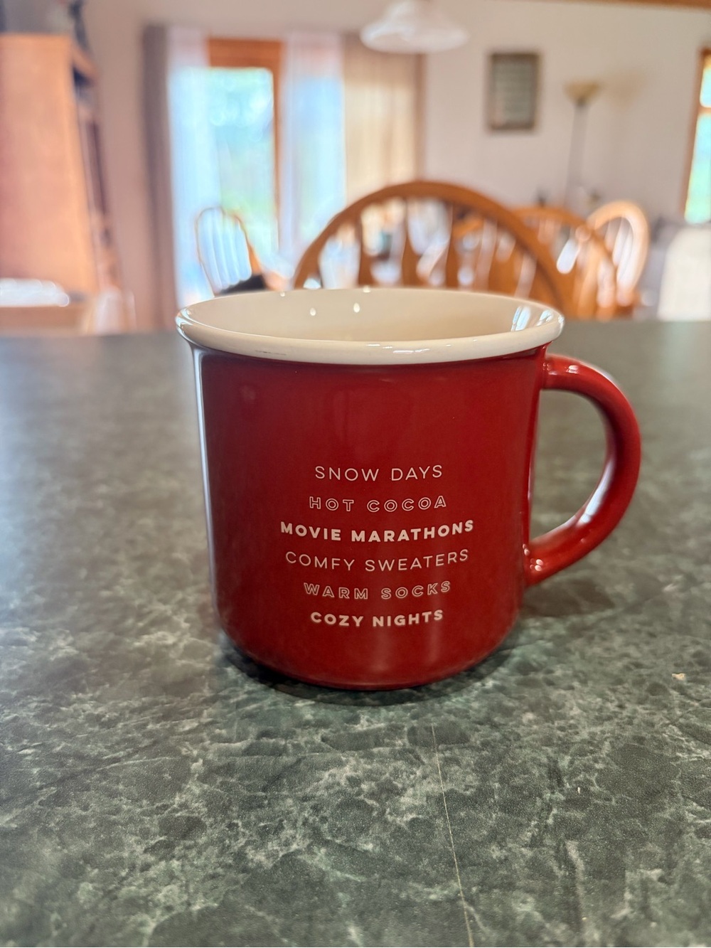 Red Ceramic Cozy Nights Mug - Home Dining
